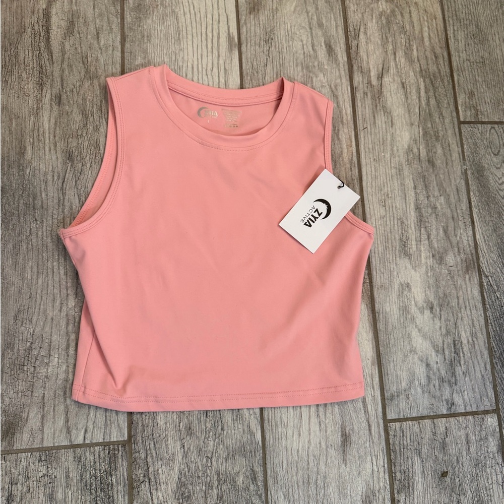NWT ZYIA Soft Pink Cropped Tank